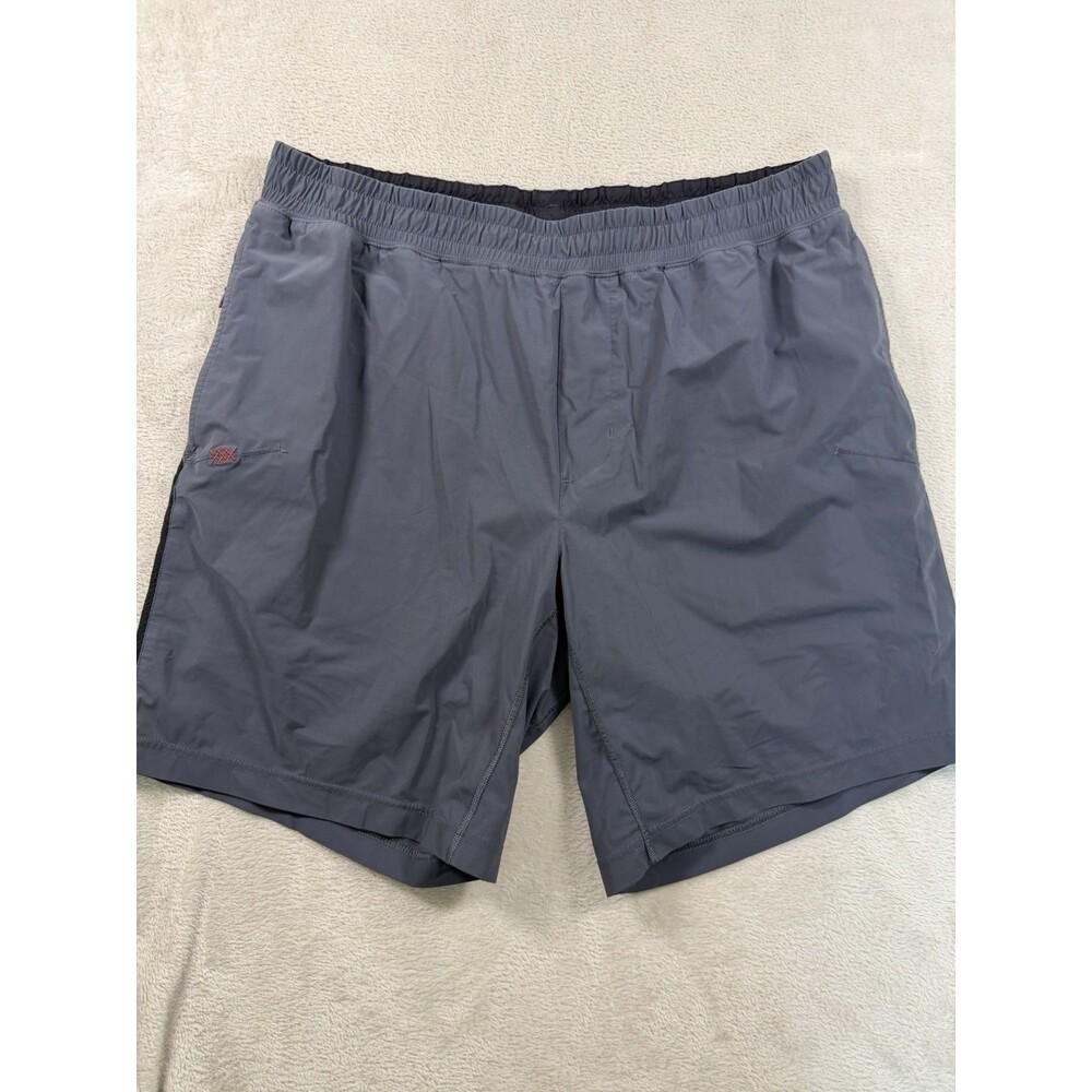 Rhone Mako Shorts Men's Size Large Gray 8" Inseam Lined Athletic Running Gym